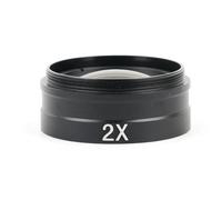 Katnetoly Microscopio Monoculare Professionale Obiettivo Ausiliario Lente di Barlow 2X Filettatura di Installazione 42 mm per 10A 120X 180X 300X Durevole Facile da Installare Facile da Usare