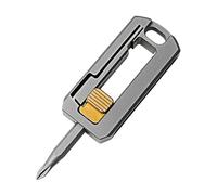 Katnetoly Mini Cacciavite Magnetico per Piccola Manutenzione Combinato Multifunzione Portatile Strumenti per Esterni