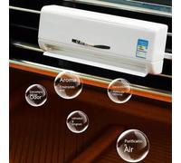 Katnetoly Mini Condizionatore d'Aria Modello Aromaterapia Uscita Aria per Auto Fragranza Decorazione Interna Profumo Ornamenti di Lunga Durata C