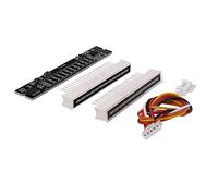 Katnetoly Mini Dual Indicatore di Livello Un 12 LED Barra VU Meter Scheda Amplificatore Stereo Scheda velocità della Luce Regolabile con AGC(A)