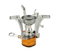 Katnetoly Mini Fornello da Portatile con Accensione Piezoelettrica, Antivento, Adatto per Escursioni All'Aperto