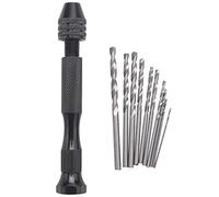 Katnetoly Mini mini Alluminio Mano trapano Con keyless Mandrino + 10x twist trapani Rotante Utensili