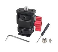 Katnetoly Mini Monitor Monte Mini Tripode in Alluminio A Fredda con Girevole e Inclinazione per Flash Riempimento Light for Photo Camera la Vite di Montaggio A Vite