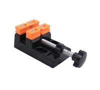 Katnetoly Mini Morsa Piccola Mini Morsetto Piatto da Tavolo Mascella da Banco Morsetto Trapano Morsa da Tavolo Apertura Morsa Utensili un Mano DIY 13.5X6.5X3.6 Cm