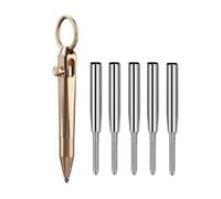 Katnetoly Mini Penna da Scrittura In con Ricariche di Ricambio, Penna Tascabile Portatile per Una Scrittura, Ideale per La Scrittura di un Diario e per L'Uso In Ufficio.