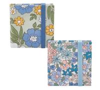 Katnetoly Mini Quaderno per Schizzi Ad da 2 Pezzi 2,4x2,4 Pollici 300 G Copertina In Tessuto Quadrato Portatile Piccolo Quaderno per Schizzi Ad 40 Pagine