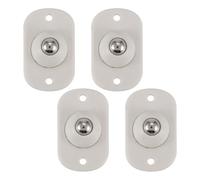 Katnetoly Mini Ruote Girevoli nel Acciaio Inossidabile da 4 Pezzi con Rotazione di 360 Gradi per Mobili, Scatole di Immagazzinaggio, Armadietto, Spazzatura