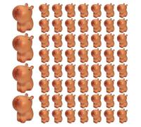 Katnetoly Mini Statua in Resina Capibara, Ornamenti Modello Capibara, Animali in Miniatura, Ornamenti Artigianali da Esterno per Desktop