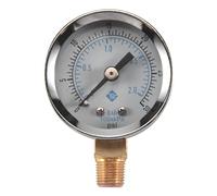 Katnetoly Misuratore di pressione - 0~30 psi 0~2 bar Misuratore del contatore mini contatore metri manometro idraulico Gage a doppia scala Nero