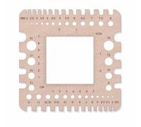 Katnetoly Misuratore per da Maglia Misuratore per Maglieria Righello Uncinetti Righello e Righello Campione (Misuratore Universale/Righello D