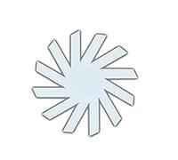 Katnetoly Modelli di Cestino per Cucire, Modello di Cestino Portaoggetti A Spirale Intrecciata Magica, Modello per Trapuntatura, Righello per Macchina da Cucire, 20 Cm, Durevole