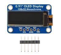 Katnetoly Modulo Display OLED da 0,91 Pollici 128x32 Monocromatico -Stemma QT/QWIIC Modulo Schermo LCD DIY