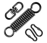 Katnetoly Molla Oscillante per Sedia Sospesa, con 2 Ganci Un Scatto e Gancio Girevole Un 360°, capacità di Carico 250 kg per Sedia Sospesa, Amaca, Yoga, ECC