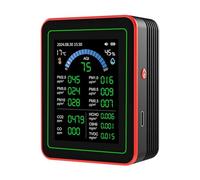 Katnetoly Monitor Della Qualità 'Aria 18 In 1 Tester Della Qualità 'Aria Pm2.5 Archiviazione Dati Scarica Rilevatore di Anidride Carbonica Della Qualità 'Aria Nero