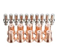 Katnetoly Montare la Torcia per Taglio di Plasma Cubiosi 20pcs -60 PT-60-40 PT40 Elettrodo 52582 Ugello 51313P Ugello 1,1 mm (60a)
