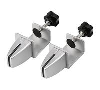 Katnetoly Morsetto Divisorio per Scrivania da 2 Pezzi con Staffa per Protezione da Starnuto per Acrilici Spessi da 1/8 di Pollice un 1 Pollice Morsetto un Forma di C Regolabile