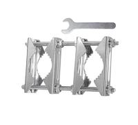 Katnetoly Morsetto Doppio per 'Antenna con Blocco A V, Supporto per Ombrellone da Giardino con Resistente, Morsetto per A 'Antenna.