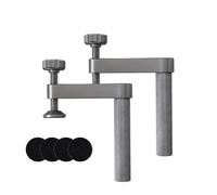 Katnetoly Morsetto per Cani da Banco da 2 Pezzi con Cuscinetto Antiscivolo Morsetto di Fissaggio da 19 mm Morsetti da Tavolo Regolabili In Alluminio per Utensili per La Lavorazione del Legno