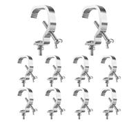 Katnetoly Morsetto per Traliccio a C 1,18-2 Pollici,Morsetti per Traliccio per Luci Palco 10 Pezzi,Adatto per Tubo con Diametro Esterno 30-50 Mm,Morsetto a C 55 Libbre per Illuminazione DJ