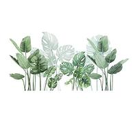 Katnetoly Murali Foglia di Piante Murali Rimovibili Piante Tropicali per Soggiorno in Famiglia Sfondo Decorazione Murale