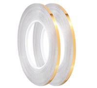 Katnetoly Nastro Autoadesivo A Strisce Artigianali per Confezioni Regalo, Decorazione di Pareti, 2 Rotoli, 1/5 Pollici X 55 Yd Ciascuno ()