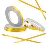 Katnetoly Nastro In D', 5 Rotoli, 10 mm X 275 Iarde, Nastro In Pellicola di Poliestere Metallizzato, Set di Nastri Washi per Lavori da Parete, Facile Installazione