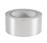 Katnetoly Nastro nel Foglio di Alluminio nel Tessuto di Fibra di Vetro (Spessore 5,9), Nastro Adesivo nel Metallo Adesivo Isolante per Alte Temperature, 1 Confezione