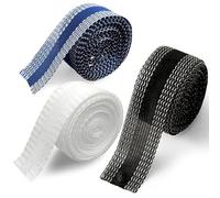 Katnetoly Nastro per Orlo Istantaneo Termoadesivo da 11 Iarde, 3 Colori, Nastro per Orlo Permanente Cuciture, Nastro Adesivo per Orlo Lavabile, Nastro In Tessuto per Orlo