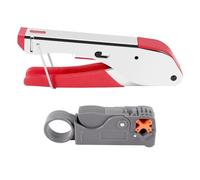 Katnetoly New Stripper per Coassiale un Compressione Multipla F Rg6 Rg58 Rg59 Connettore per Coassiale un Crimpare