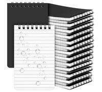 Katnetoly Notebook Impermeabile da 28 Pezzi, 3x5, Blocco Note Tascabile A Spirale per Tutte Le Stagioni, Scrivi La, Blocco Note Impermeabile