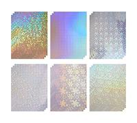 Katnetoly Olografici da 18 Pezzi Pellicola di Copertura In Pellicola Trasparente Autoadesiva Adatta per