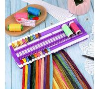 Katnetoly Organizzatore di Fili da Ricamo da 50 Posizioni, Organizer per Fili da Cucito in Plastica, Portafilo da Ricamo