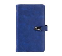 Katnetoly Organizzatore Porta Biglietti da Visita, Libro Porta Biglietti da Visita Portatile per Uomini e Donne, Capacità di 120 Biglietti da Visita, Blu Circa 19,5 X 12 X 2,2 cm