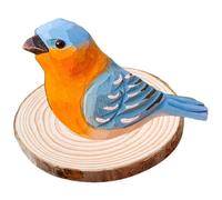 Katnetoly Ornamenti in Legno per Uccelli Stile Nordico Intaglio A Mano in Legno Decorazione Artistica per Uccelli in Miniatura Regali per Bambini Durevole Facile da Installare Facile da Usare,e