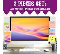 Katnetoly Pannello Laterale Trasparente per Display Trasparente per Computer, Ideale per L'Ufficio.