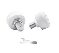 Katnetoly Pattini Quad Freno Anteriore Pattinaggio A Rotelle Stop Freno Scorrevole Sport 4 Ruote Pattini Scarpe Accessori Universale Bianco