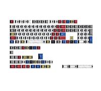 Katnetoly PBT Comic Style Cherry Profile 141 Set di Adatti per Interruttori Cherry MX per Tastiera Meccanica