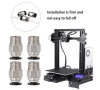 Katnetoly PC4-M10 per Stampante 3D Connettore per Tubo Pneumatico PTFE Dritto per Raccordi per Tubi Bowden