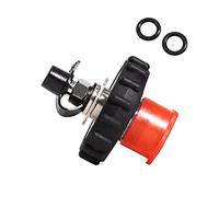 Katnetoly PCP Scuba Diving Fill Station Valvola DIN nel Rame 300 Bar con Spina Un Disconnessione Rapida da 8 Mm,Nero