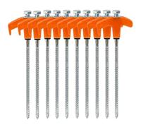 Katnetoly PEG TENDI Acciaio di Acciaio della NAPPIO da 25 cm PEG M8 PERSEGGIO di Anchor A Vite M8 Pit Ancora A Vite