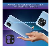 Katnetoly Pellicola Salvaschermo per Obiettivo Posteriore Nero per 11 Pellicola ad nel Lega di Alluminio per Mi 11 per Copriobiettivo