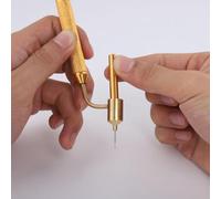 Katnetoly Penna per Applicatore di per Linee Sottili per Dettagli Penna per Righello di Precisione Inclinata per Ritocchi di Riparazione di Graffi di Auto Scheggiature di 0,7 mm Durevole