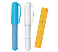 Katnetoly Pennarelli A per Tessuti per Cucito, Quilting, Lavori Manuali con Cancellabile su Misura su Vari Tessuti (2 Pezzi con 1 Righello)