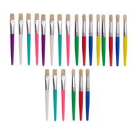 Katnetoly Pennelli per Bambini, Set di Pennelli Piatti e Rotondi da 22 Pezzi, Pennelli per Bambini Facili da e Pulire, Pennelli per Bambini