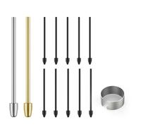 Katnetoly Per 2 Punte per Penne, Punte per Penne In Metallo, Punte di Ricambio/Accessori di Ricarica per Pennini, 12 Pezzi