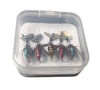 Katnetoly per con Paillettes per Mosche Artificiali Micro-Oggetto Set da Pesca per Insetti Accessori per Attrezzi da Pesca