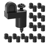 Katnetoly Per Fastens Clip per Zanzariera In Nylon da 3/8 con - Design Offset per Installazione Efficiente Della Zanzariera Invernale 12PCS