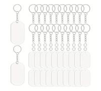 Katnetoly Per I Crash di Fai -da -Te Spazzatura Acriliche Chiare Ornamenti Set per I Regali di Etichette di Imballaggio di Gioielli