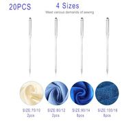 Katnetoly per Macchina da Cucire Jeans da Cucito Universali A Punta Regolare Testa A Sfera per Fornitura di Macchine da Cucire Domestiche