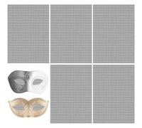 Katnetoly per Pelliccia di da 0,5 mm Mesh di Plastica Nera- 5 Fogli, 11,8 Pollici X 7,87 Pollici per I Panili del Cosplay Peloso.